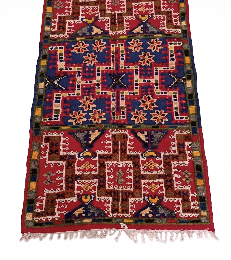 Tapis berbère marocain Akhenif Berber fait main - vue 2